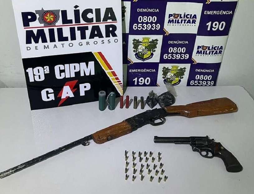 Dois Homens S O Presos Por Porte Ilegal De Arma De Fogo Mato Grosso