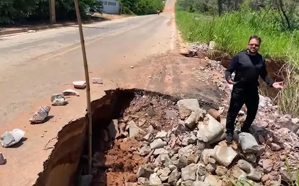 Deputado Alerta Sobre Nova Cratera Na Rodovia Do Peixe Mato Grosso Mais Not Cias De Cuiab E